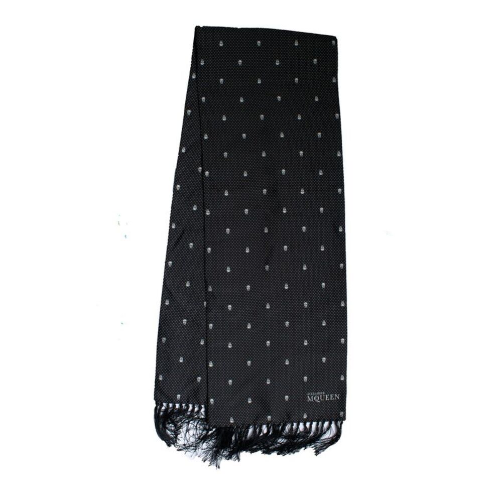 Alexander McQueen, dotted skull tuxedo scarf